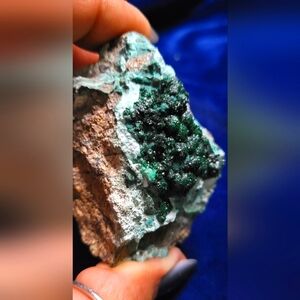 Botryoidal and Sparkly Malachite Chrysocolla Specimen from the DRC